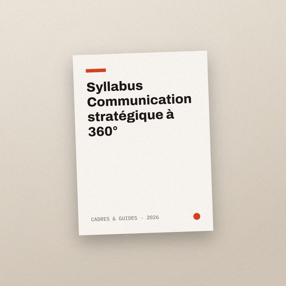 Couverture : Syllabus « Communication stratégique à 360° »